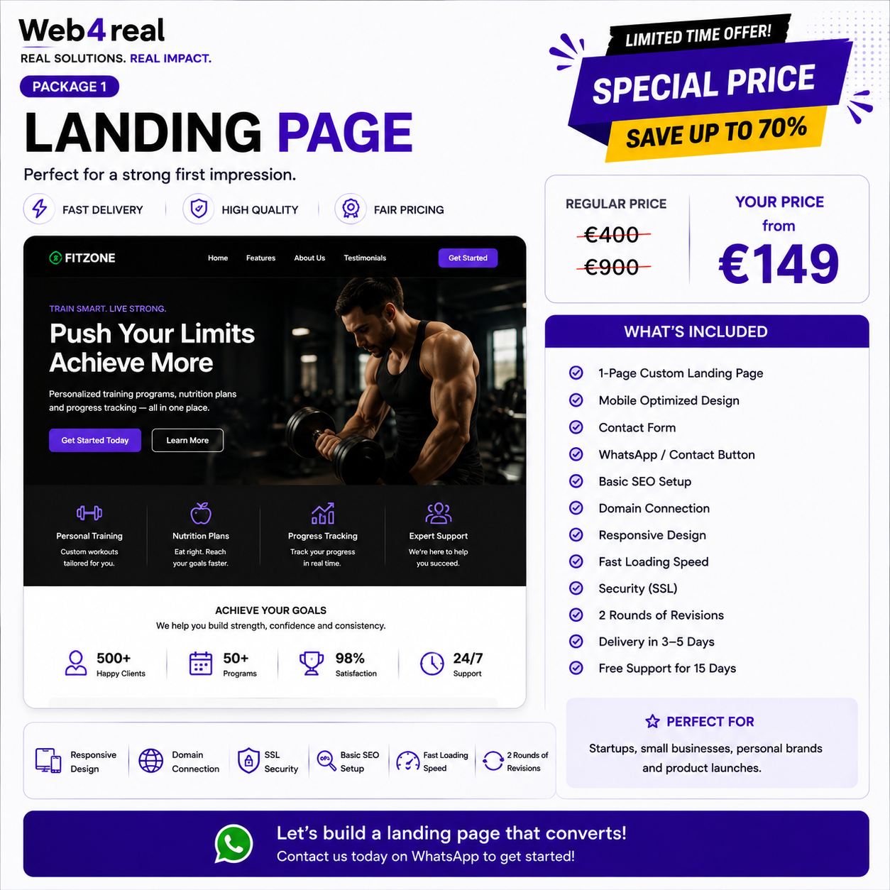 Web4real — Landing Page